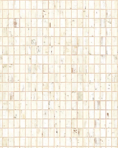 NLXL | PHE - 26 Waste Tiles White Wallpaper by Piet Hein Eek
