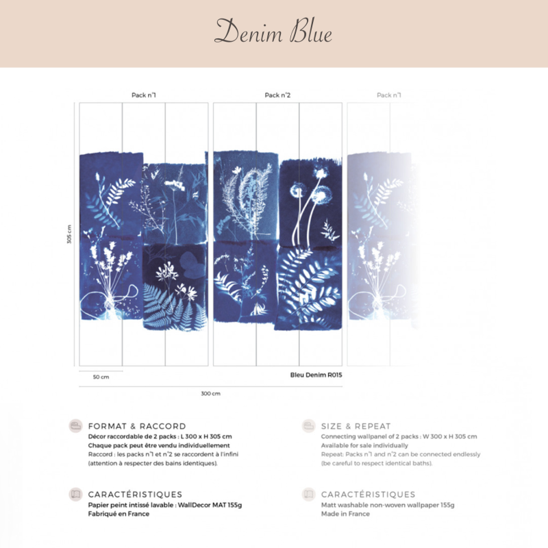 PaperMint | Cyanotype Fleurs des Champs