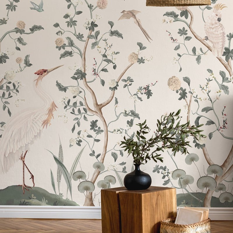 PaperMint | Chinoiserie et le héron