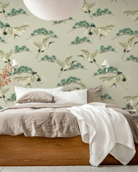 Flying Cranes I
