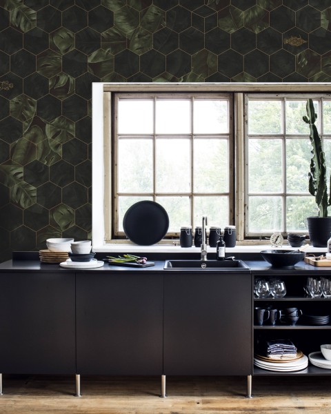 Hexagon Leaves