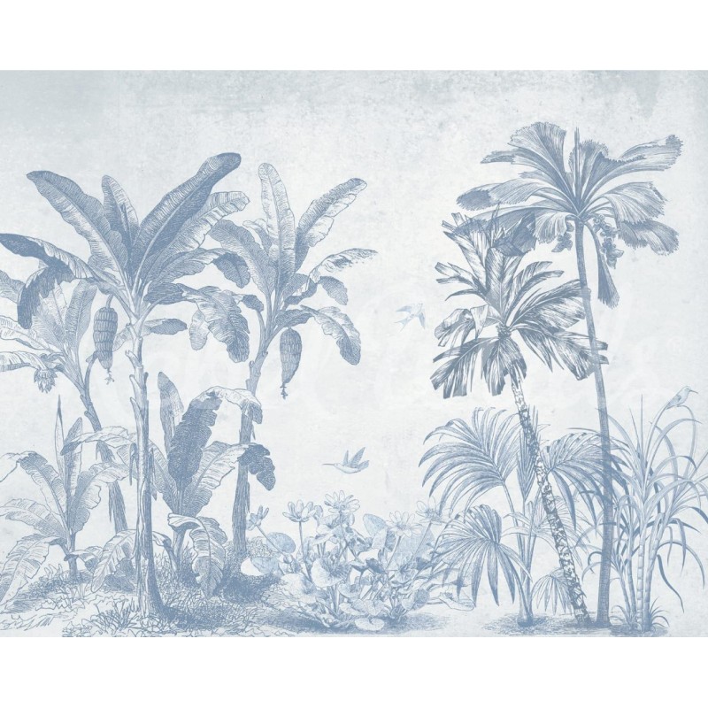 Misty Jungle, Light Blue