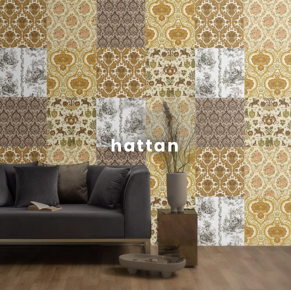 Hattan is a house wallpaper made of soft fleece or nonwoven fabric