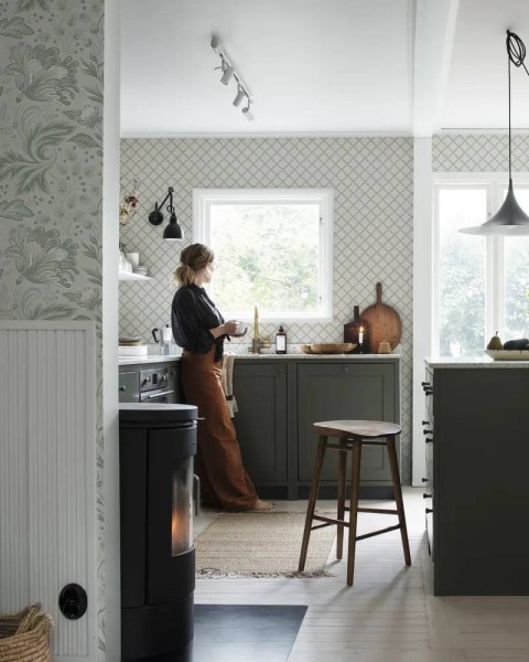 Sandberg / Trellis Forest Green S10304