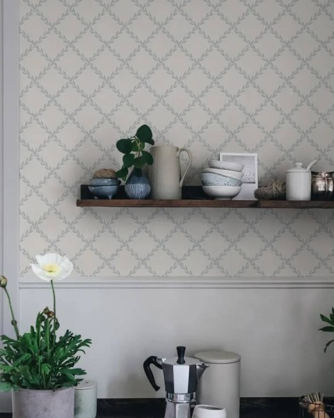 Sandberg / Trellis Misty Blue S10303